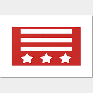 Stars and Stripes - USA Flag T-shirt Posters and Art